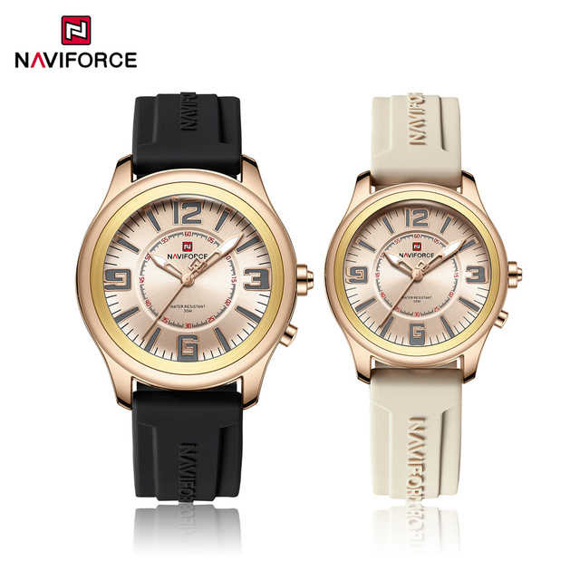 NAVIFORCE 9256 the Best Couple Watch Manufacturers in China Private Label Watch High Quality Original Relogio Para Casal