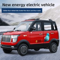 Voiture électrique à quatre roues pour usage domestique, véhicule à énergie nouvelle pour femmes adultes, entièrement fermée, climatisation, 4 portes, 5 places, 1500W