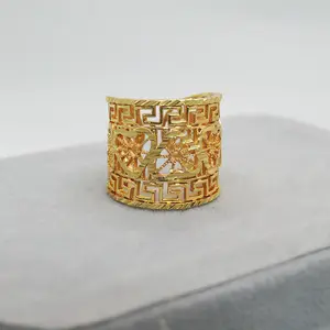 Joyería elegante Bijoux Anillo de acero inoxidable Cobre chapado en oro Fábrica de China Pareja para hombres y mujeres Vintage Bomb Party Jewelry