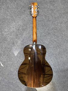 Guitare acoustique mini 36 pouces entièrement en bois massif, table en épicéa, manche en acajou - Guitare de voyage professionnelle finition brillante - Product Image 6