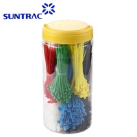 Attache de câble en nylon 66 autobloquante Offre Spéciale sangle de Zap de tuyau en plastique de différentes couleurs pour des mesures métriques de pouce pour la connexion