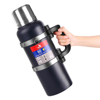 PRECIO DE FÁBRICA OEM Logotipo de impresión personalizado color termo de acero inoxidable termo aislado al vacío botella de agua deportiva de viaje con asa