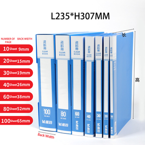 Chất lượng cao A4 rõ ràng PVC giấy tài liệu tập tin thư mục hiển thị chất lượng văn phòng văn phòng phẩm mẫu hộp tập tin giá thấp bán buôn - Product Image 3