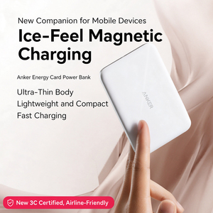 Anker Ultra Slim A1664 พาวเวอร์แบงค์แม่เหล็ก 10000mAh ชาร์จไร้สาย 15W ชาร์จเร็วแบบมีสาย 30W ได้รับการรับรองมาตรฐาน 3C เครื่องชาร์จพกพา - Product Image 3