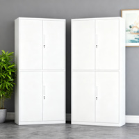 Armoire de rangement métallique de bureau verrouillable en acier, série complète, vente en gros d'usine, tous modèles avec porte vitrée/tiroir/porte pleine