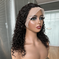Wig Rambut Asli Jerry Curly Lace Frontal dengan Kutikula Tertata Rapi, HD Transparent Lace, Virgin Hair, Pre-plucked, Bleached Knots, 180%