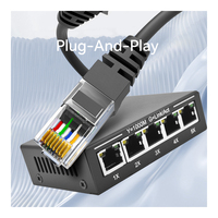 Conmutador Ethernet Gigabit de 5 Puertos GIANTECH, Conmutador de Red de 10/100/1000 Mbps, Sin Gestión, Plug and Play para Redes de Oficina