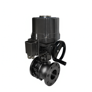 Vanne à bille électrique antidéflagrante en acier inoxydable à 2 voies COVNA, commande urgente HK60Q-EX-F, vanne à bille motorisée à bride électrique - Product Image 1