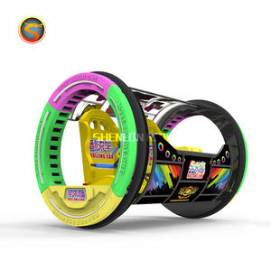 Amusement Kiddie y Adult 2 Asientos 360 Grados Rolling Battery Balance <span class=keywords><strong>Happy</strong></span> Wheel Yoyo Car Ride para la venta - Product Image 2