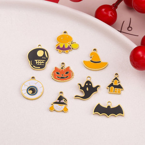 Colgante de acero inoxidable para Halloween, accesorios de joyería DIY, tamaño mediano, artículos para fiestas, estilo moderno retro - Product Image 3