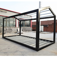 Kit de maisonnette modulaire préfabriquée en acier, 20 pieds (6m*3m), 20ft, 40ft, conteneur portable, style Fidji, maisonnette pour grand-mère