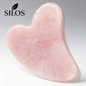 SILOS Crystal Contour <span class=keywords><strong>Rose</strong></span> <span class=keywords><strong>Quartz</strong></span> <span class=keywords><strong>Gua</strong></span> <span class=keywords><strong>Sha</strong></span> - Outils de massage pour le visage, les yeux et le corps - Product Image 2