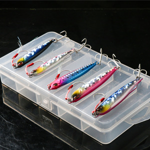 Señuelo Vibra Lure 30g 40g con Doble Anzuelo para Pesca en Agua Dulce y Salada, Señuelo para Lubina, Cebo de Fondo, Set ABC - Product Image 1