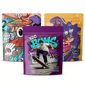 ซองซิปล็อคแบบตั้งได้ พิมพ์ลายตามสั่ง ป้องกันกลิ่น ผลิตจากวัสดุ BOPP/VMPET/PE ปิดผนึกได้ (3.5 กรัม/7 กรัม/14 กรัม) - Product Image 2