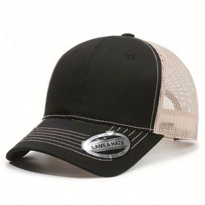 Wholesale Custom High Quality Plain Classic 6 Panels Trucker <b>Hat</b> Unisex Snap Back Mesh Business Common Custom Logo - Product Image 2