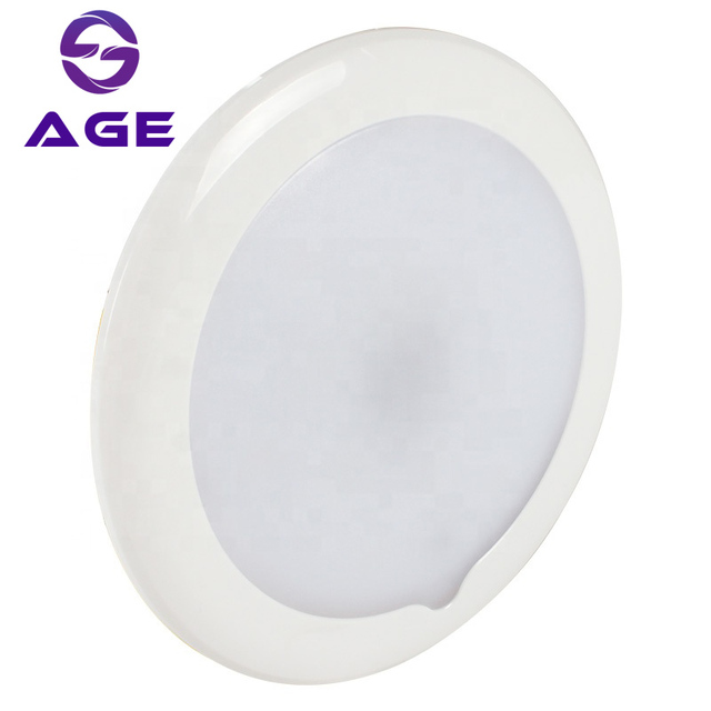 12V/24V Waterproof IP67 Adjustable LED Interior Light Warm Color Round Touch RV Lighting RV Components and Systems