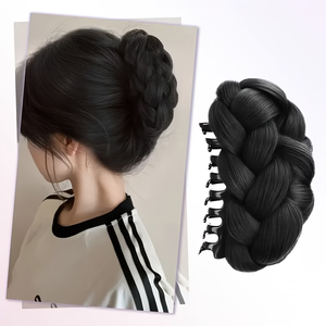 Perruque synthétique en fibres résistantes à la chaleur pour femmes - Comprend des styles à clipser pour chignons et tresses - Product Image 6
