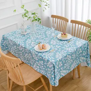 Skymoving Digital Printing Vinyl <strong>Tablecloth</strong> with Flannel Backing Stain-Resistant <strong>Wipeable</strong> for Indoor Outdoor Kitchen Accessories - Product Image 1