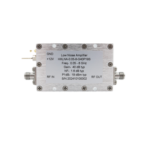 HYUCX เครื่องขยายสัญญาณ RF กำลังขยายสูง 50MHz-8GHz พร้อมเสียงรบกวนต่ำ 40dB 1.6dB 18dBm P1dB 50ohm SAM-F สำหรับติดตั้ง HY-0.5-8GHz-G40 50MHz-8GHz Hig - Product Image 1
