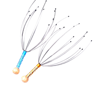 Masseur de cuir chevelu en métal, outil à griffes d'octopus pour les soins capillaires, salon, SPA, soulagement du stress, relaxation, portable, fournisseur en gros