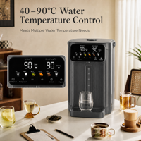 Bouilloire électrique en acier inoxydable 5L, chauffage rapide, thermo, multi-températures, distributeur d'eau chaude contrôlé par application, économie d'énergie, hôtel