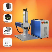 Máquina de Marcado Láser de Fibra/UV/CO2 de 5W 10W 20W 30W 50W 60W 80W 100W para Vidrio, Alta Precisión de 0.01mm, Sistema CNC Refrigerado por Aire