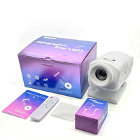 Projecteur d'étoiles 4K, lumière de nuit galactique, pour haut-parleur 3.0, 60 vidéos HD, projection LED de 40 à 200 pouces, alimentation USB, design moderne, plastique