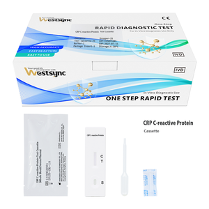 웨스트싱크 수의학 <span class=keywords><strong>HS</strong></span>-<span class=keywords><strong>CRP</strong></span> 정량 신속 검사 키트 |   고감도 C-반응성 단백질 카세트 (개 및 고양이용, 반려동물용) - Product Image 2