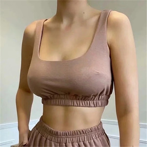 Custom Logo Women Two Piece Short Pants Set Joggers 2 Piece Short Set Solid Color <strong>Outfits</strong> Women Short Sets Two Pieces - Product Image 2