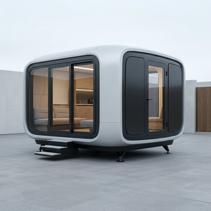 Casa Contenedor Plegable de 2 Dormitorios 2025, Casa Prefabricada Modular de Lujo, Cápsula Espacial de Lujo para Acampar - Product Image 1