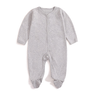 Tutina per Neonati in Cotone 100% Tinta Unita, Manica Lunga, Copertura Completa con Piedini, Personalizzabile - Product Image 6