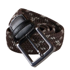 Gemengde kleuren, op maat gemaakt logo, hoogwaardige legering gesp, sportieve stijl, elastische gevlochten stretch riem voor dames en heren - Product Image 5