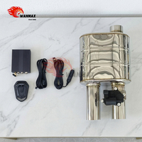 Kit de silencieux d'échappement universel à valve électrique à haut débit en acier inoxydable avec télécommande 2,5 2,75 3 3,5 pouces
