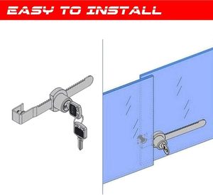 Kẽm hợp kim cửa kính <span class=keywords><strong>Showcase</strong></span> Khóa Tủ ngăn kéo khóa phần cứng đồ nội thất trượt kính hiển thị tủ khóa - Product Image 5