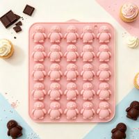 HY Tier-Gummibärchen-Form: Kaninchen, Pinguin, Krabbe – Silikonform für Süßigkeiten, Schokolade, Wachs, Seife, Kerzen, Ton, Kuchen-Dekorationstools