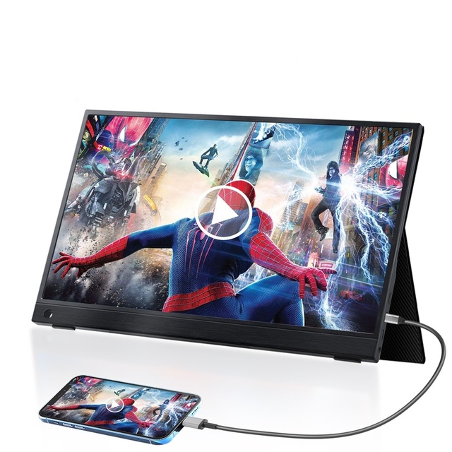 New Arrival 15.6 Inch Portable Gaming Monitor for Laptop Computer PS4 Switch with USB C Port Resolution 1920*1080