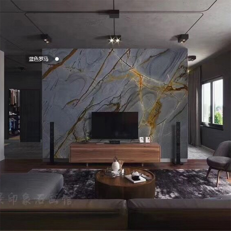 Blue roman impression