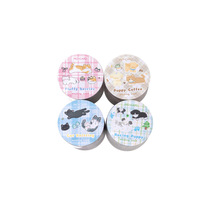 1 rouleau de ruban adhésif, série chatons et chiots, autocollants décoratifs pour scrapbooking, pour animaux de compagnie, pour créer des paysages DIY