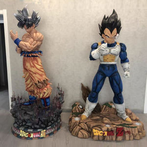 Vente d'usine Vegeta Goku Sculpture en résine grandeur nature personnalisée <span class=keywords><strong>Dragon</strong></span> Balls Z Statue Goku Action Figure Statue en fibre de verre - Product Image 4