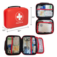 Trousse de premiers secours de haute qualité en PU imperméable, certifiée CE, avec logo personnalisable, petite taille, promotionnelle, mini, pour la maison