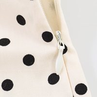 UNIZERA – robe mi-longue à pois noirs et blancs, style corset, pour femmes, nouvelle collection été, 3897118