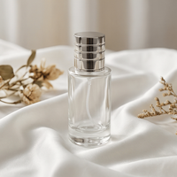 Vente directe d'usine, flacons de parfum en verre transparent à fond épais, personnalisables, 30 ml, 50 ml, 100 ml, avec boîtes d'emballage