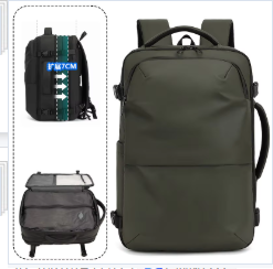 Premium Business <strong>Backpack</strong> with Vacuum Compression Built-in Air Pump Password Lock Travel <strong>Laptop</strong> <strong>Backpack</strong> for Professionals - Product Image 2