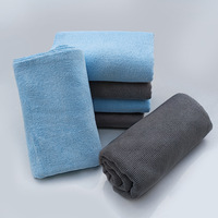 Serviette de lavage auto sans bords 40x40cm en 80% polyester 20% polyamide, tissée, pour le detailing automobile, le lavage de voiture, la nettoyage domestique
