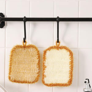 Mignon acrylique pain grillé forme réutilisable cuisine chiffons de nettoyage torchons tampon à récurer plumeaux ménage nettoyage - Product Image 3