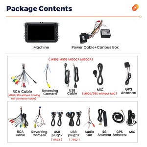 Lecteur DVD d'écran de voiture MEKEDE MS, écran Android, stéréo, prise en charge du DVR pour VW Golf <span class=keywords><strong>Polo</strong></span> Passat B7 B6 SEAT Leon Skoda Octavia 8 pouces - Product Image 3