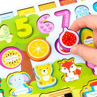 Permainan Meja Lintas Batas 7-in-1: Permainan Papan Pencocokan, Permainan Memancing, Buah-buahan, Hewan, Profesi, Permainan Puzzle