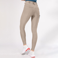 Culotte d'équitation en silicone personnalisée pour dames avec poches culotte d'équitation à séchage rapide élastique femmes Jodhpurs Leggings d'équitation