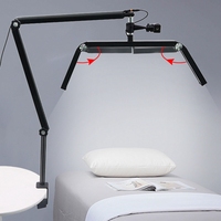 Lampe de table à ongles 26 pouces à pince Lampe de manucure UV Lampe de beauté à distance pour le massage des cils et des sourcils-pour