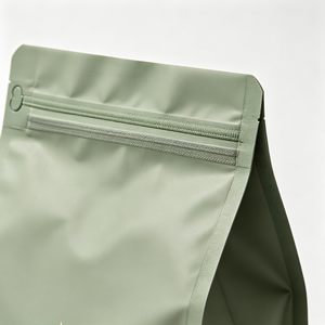 Custom Zipper Coffee <b>Bag</b> Flat Bottom Stand Up Packaging Moisture Proof Barrier <b>Bag</b> for Coffee Beans - Product Image 4